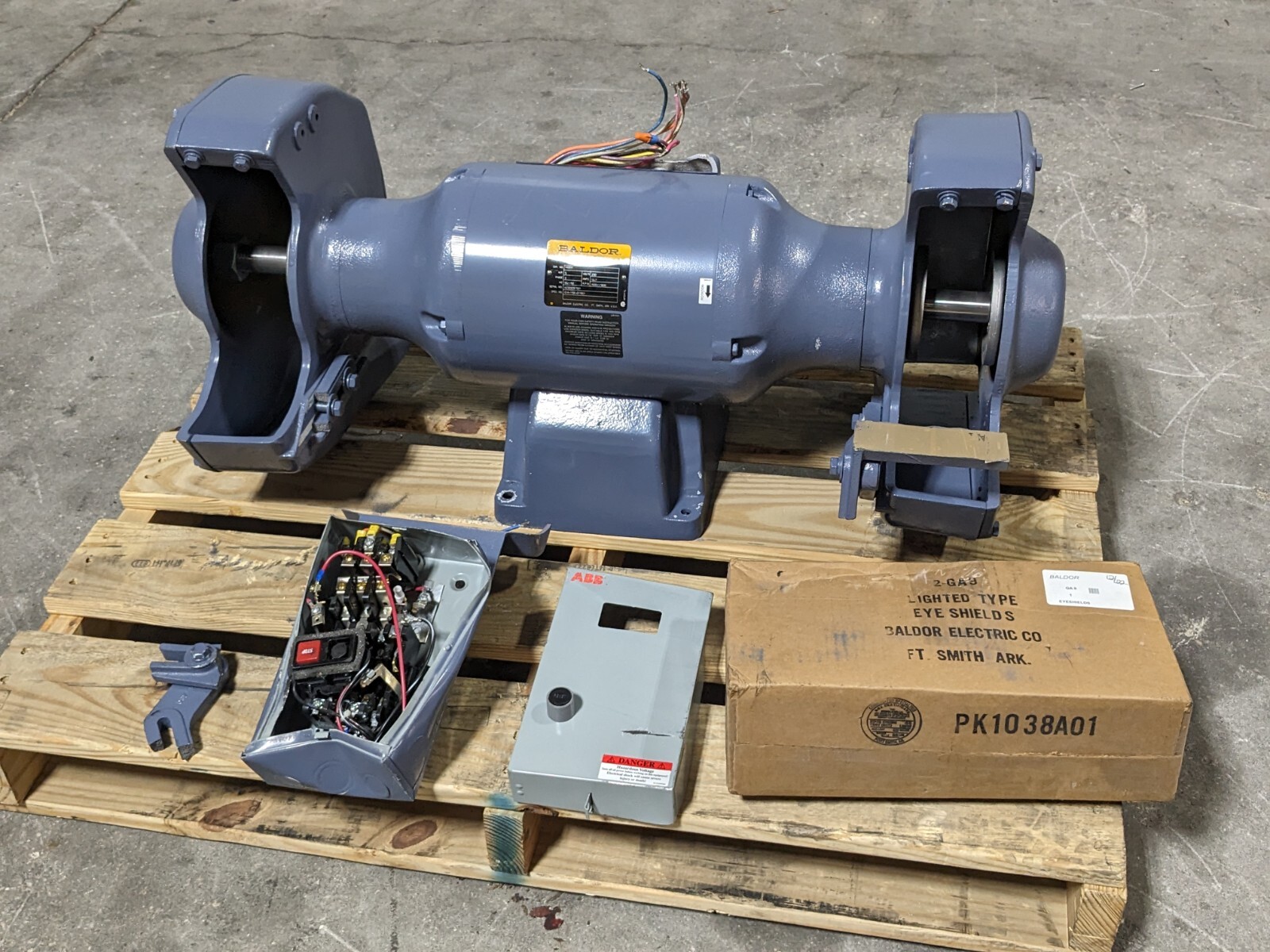 Baldor 14" Industrial Grinder 1500 RPM Max 5 HP 230v 3 Ph 1406W Parts / Rep