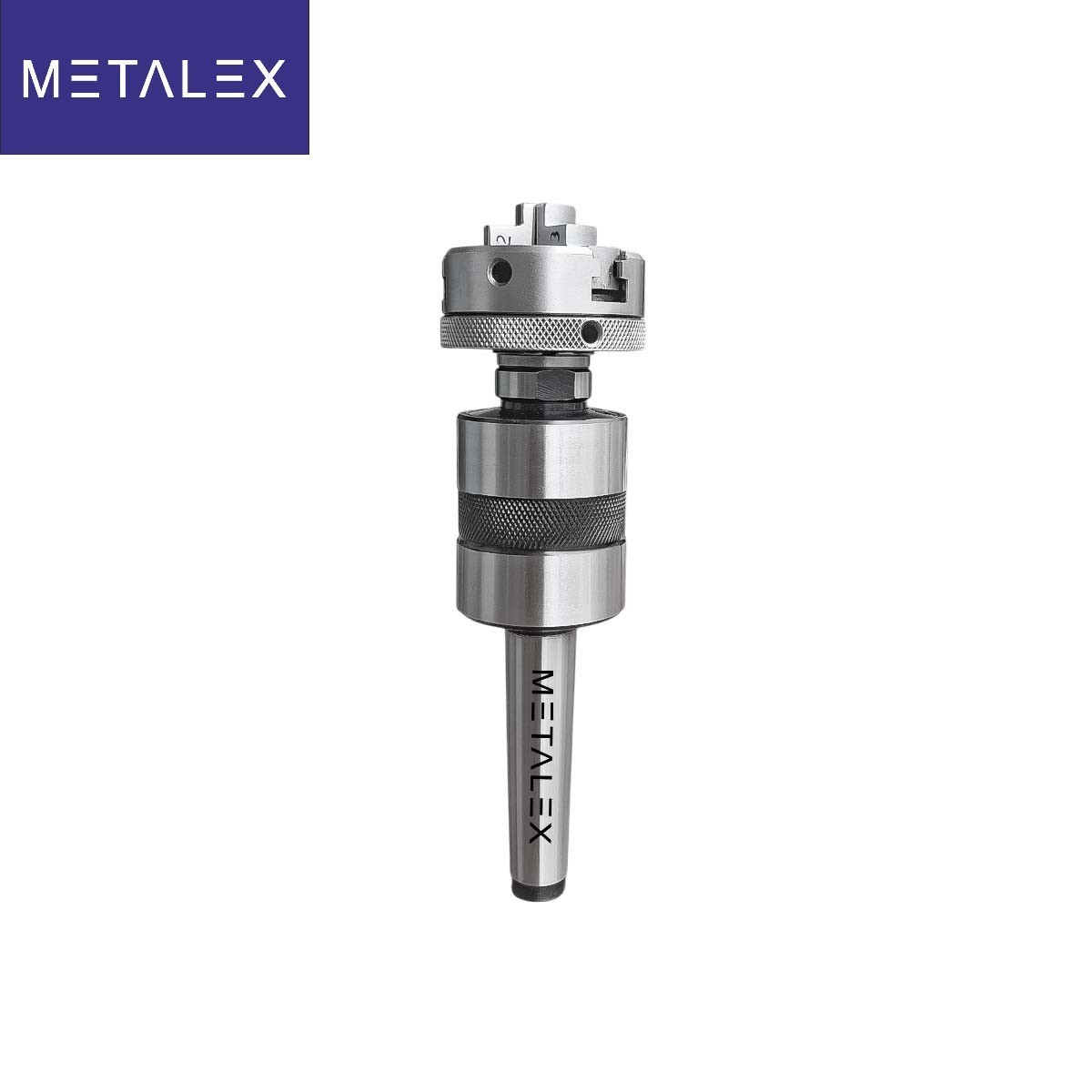 50mm 3 Jaw Self Centering Lathe Chuck MT2 Live Revolving Tailstock Adapter Set