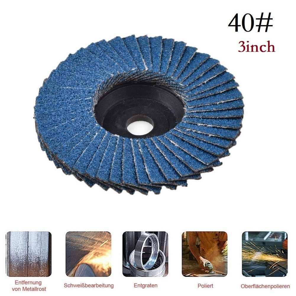 75mm/3 Grinding Wheel Flap Discs Angle Grinder Sanding Disc Wood Abrasive Tool