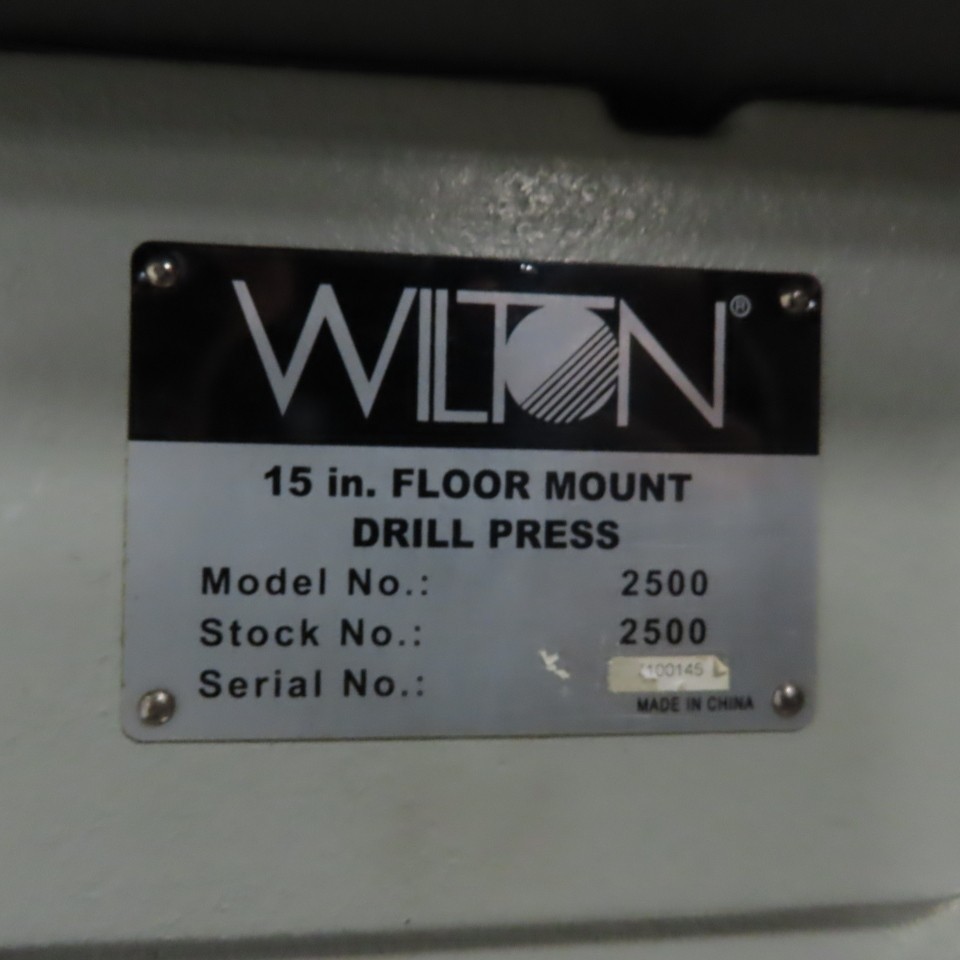 Wilton 2500 15″ Floor Mount Drill Press 3/4HP 1Ph 115/230V 11.5″x 11.5″ Table
