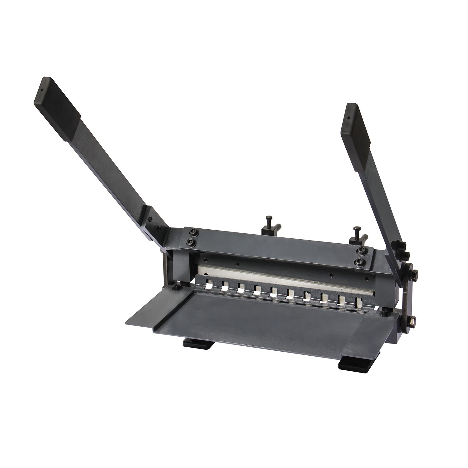 KAKA INDUSTRIAL Bench Top Hand Shear BHS-12,12”x1/25” Cutting Capacity, Grey