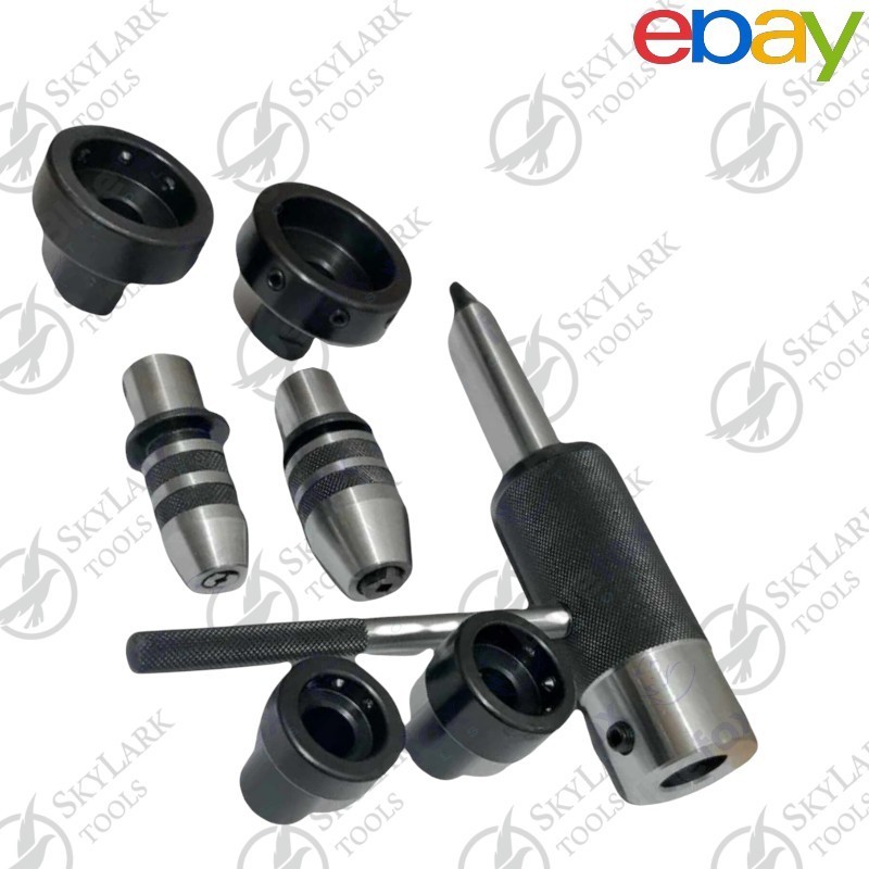 3MT Lathe Tailstock Tap & Die Holder Set | Sliding Floating Type MT3 Shank