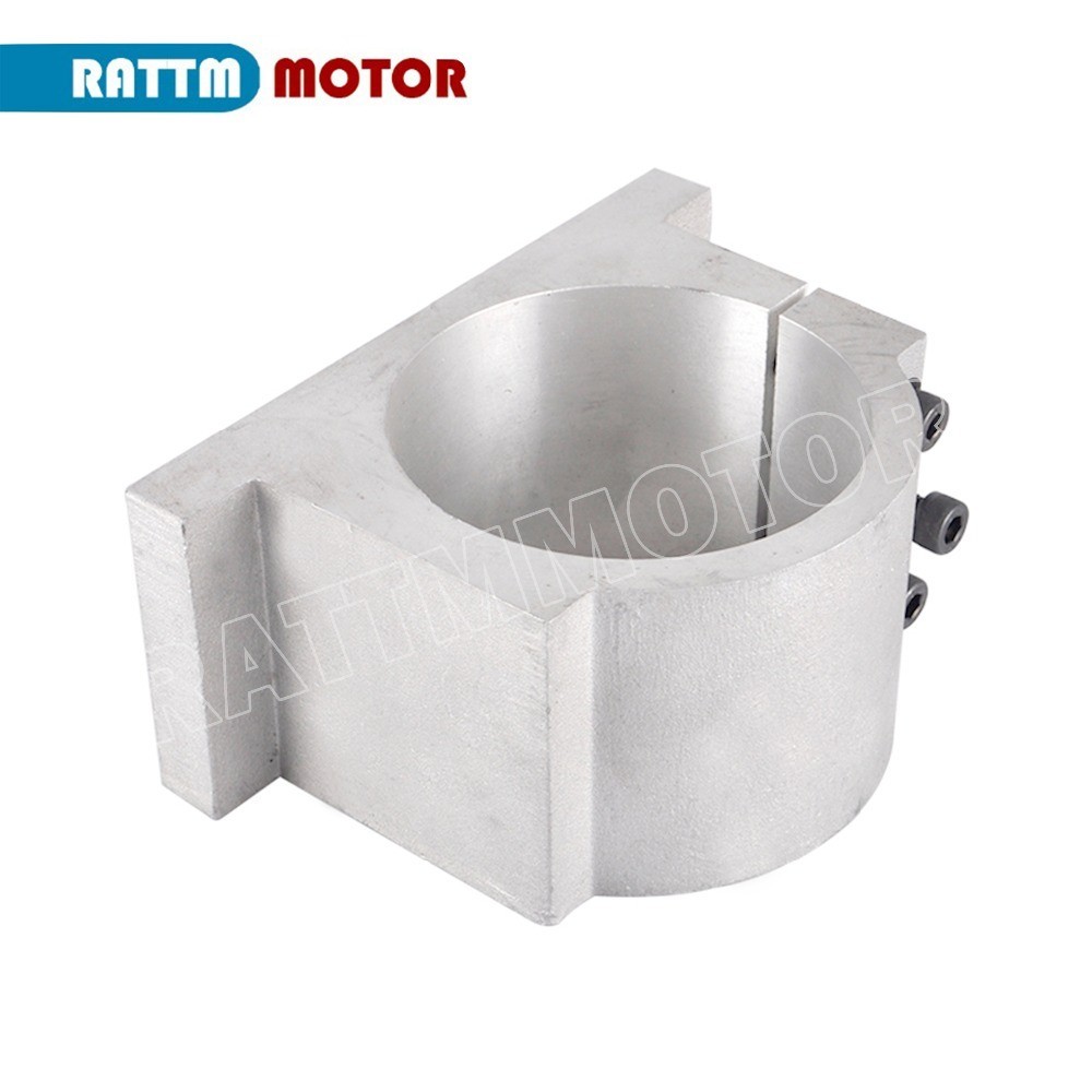 65mm 80mm 100mm Dia Cast Aluminium Spindle Motor Bracket Clamp Fixture Holder