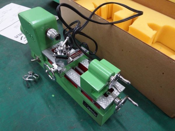 MMA SM-3 Mini Bench Lathe Tabletop Metalworking Machine Japan Vintage Tested