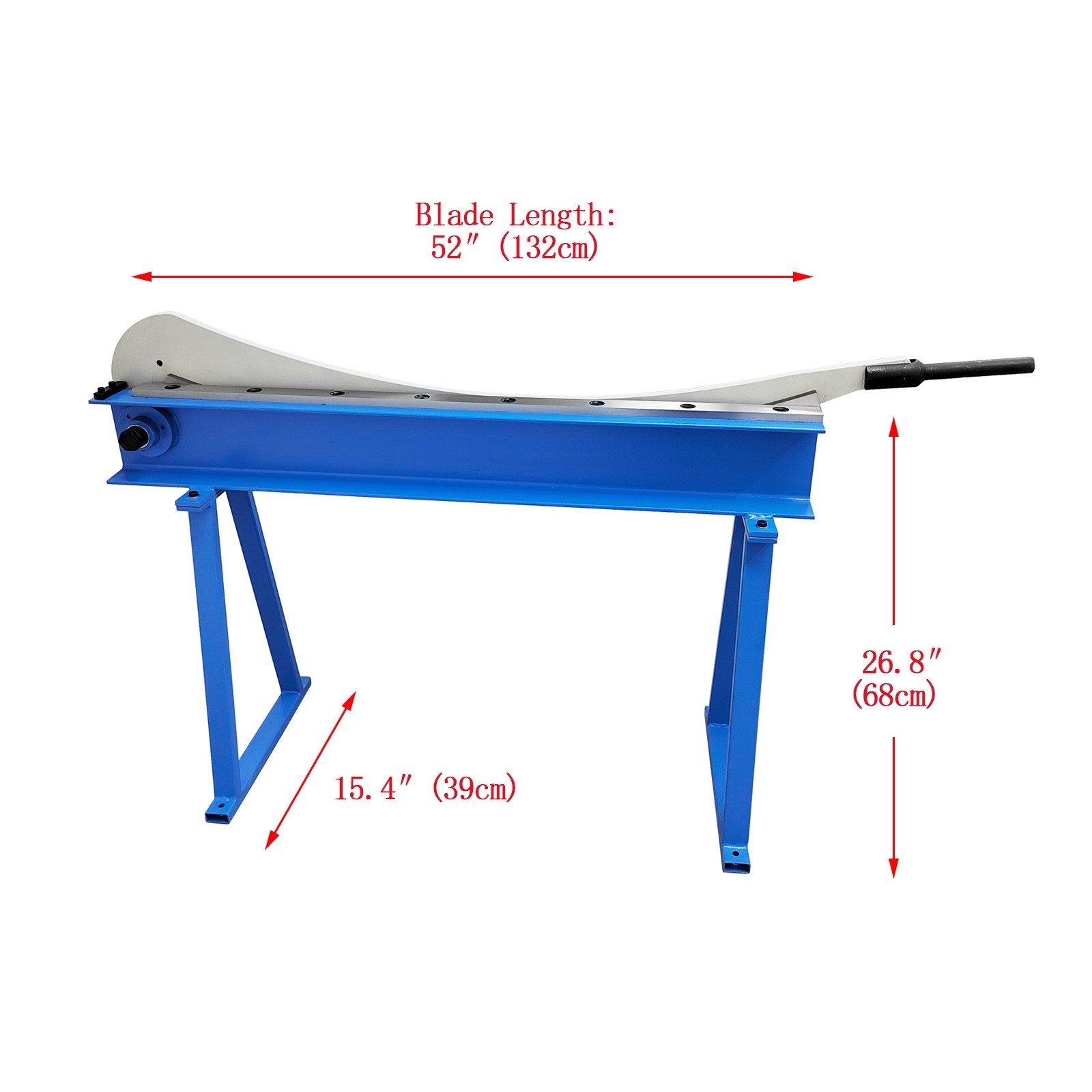 51.2in Manual Guillotine Shear Gauge Sheet Metal Plate Cutter Thickness:1.5MM
