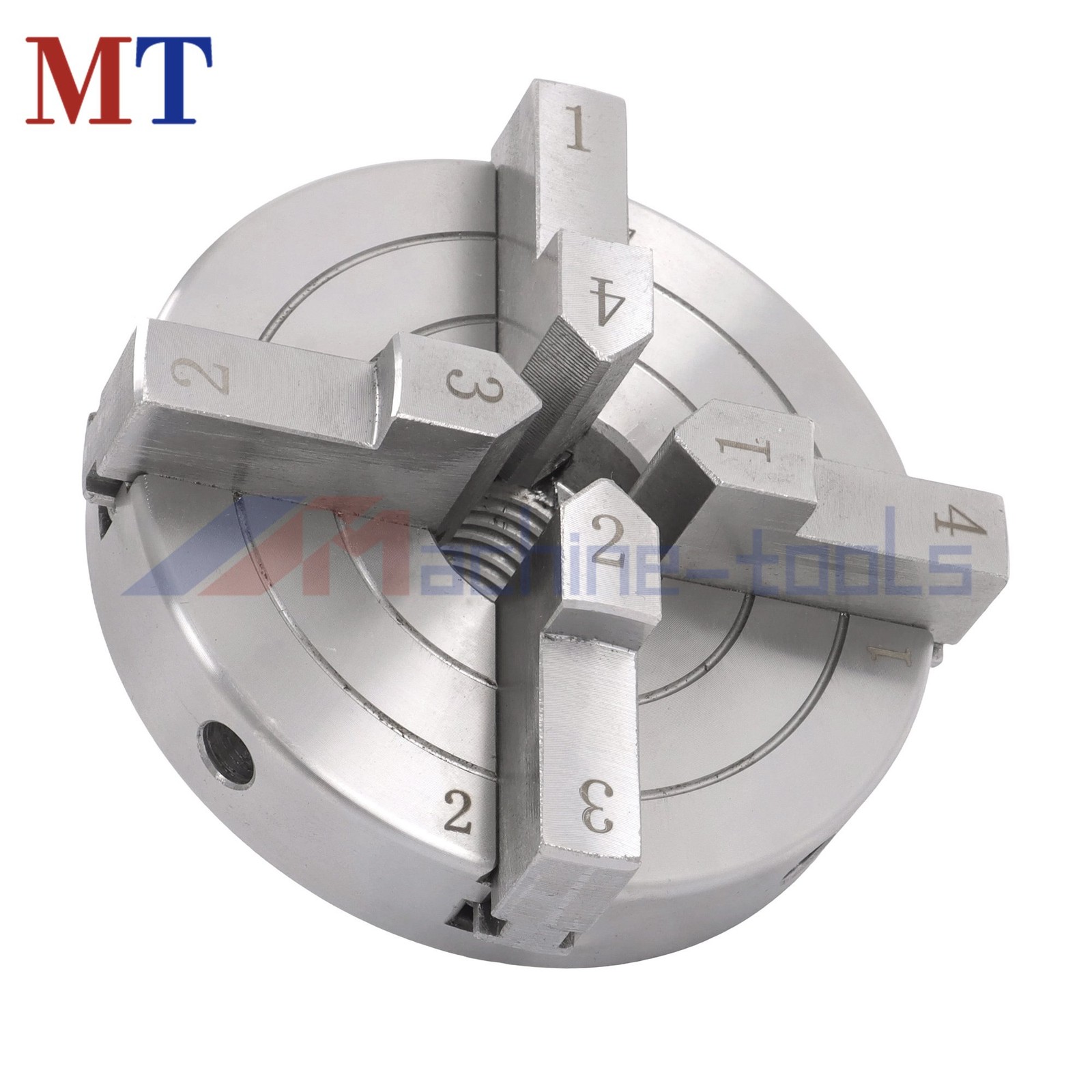 4″ Industrial Grade 4 Jaw Lathe Chuck 1×8 TPI Self Centering Thread