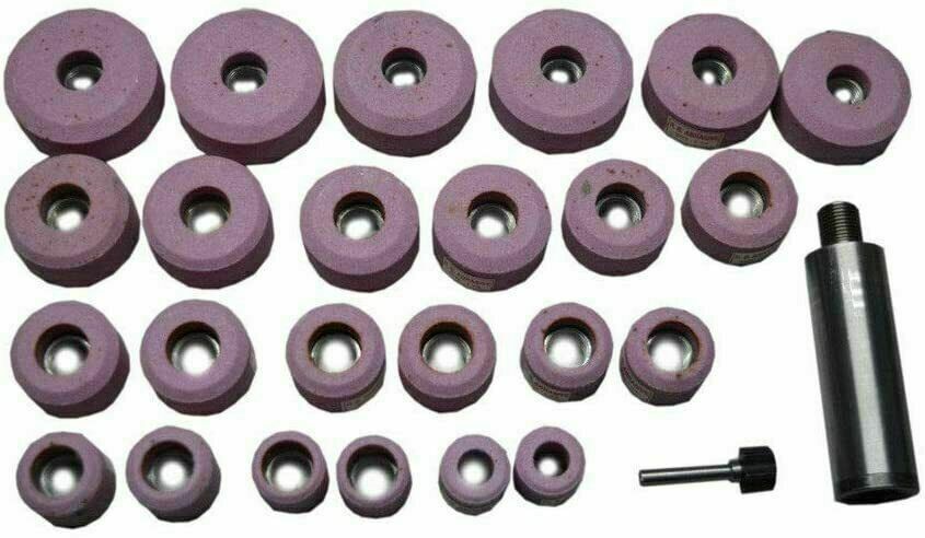 SIOUX VALVE SEAT PINK GRINDING WHEELS SET 20 PCS STONE HOLDER STAR DRIVE 11/16″