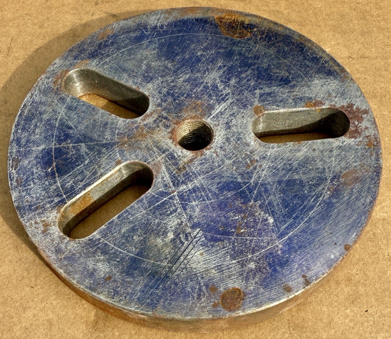 LATHE FACE PLATE 6 Inch DIAMETER 9/16 Thick 5/8 Slots,Machining,Metal Work
