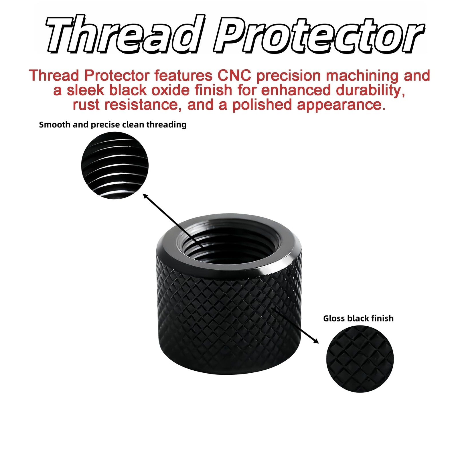 Thread Protector 1/2 x 28 for .22LR .223 & 5.56 | Durable Cerakoted Finish | …