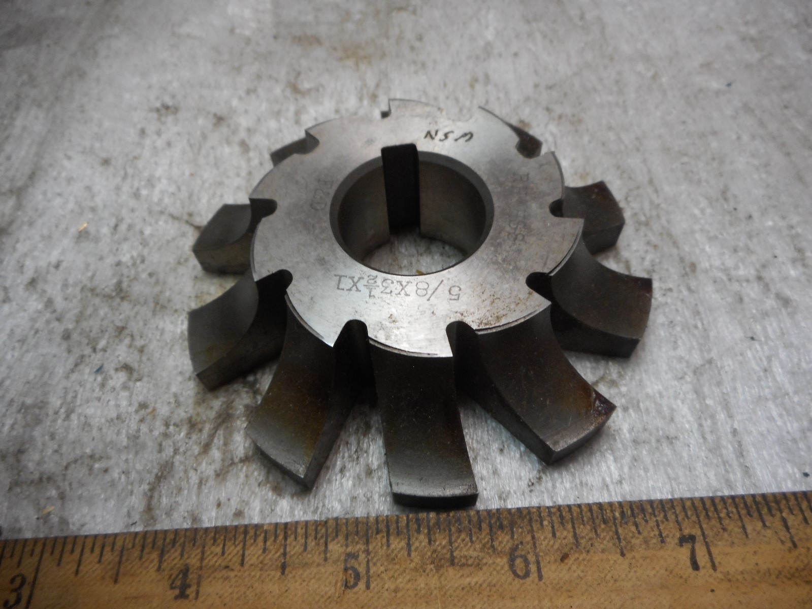 F & D 5/8″ RADIUS HS CORNER ROUNDING MILLING CUTTER, 3 1/2″ x 5/8R x 1 RH