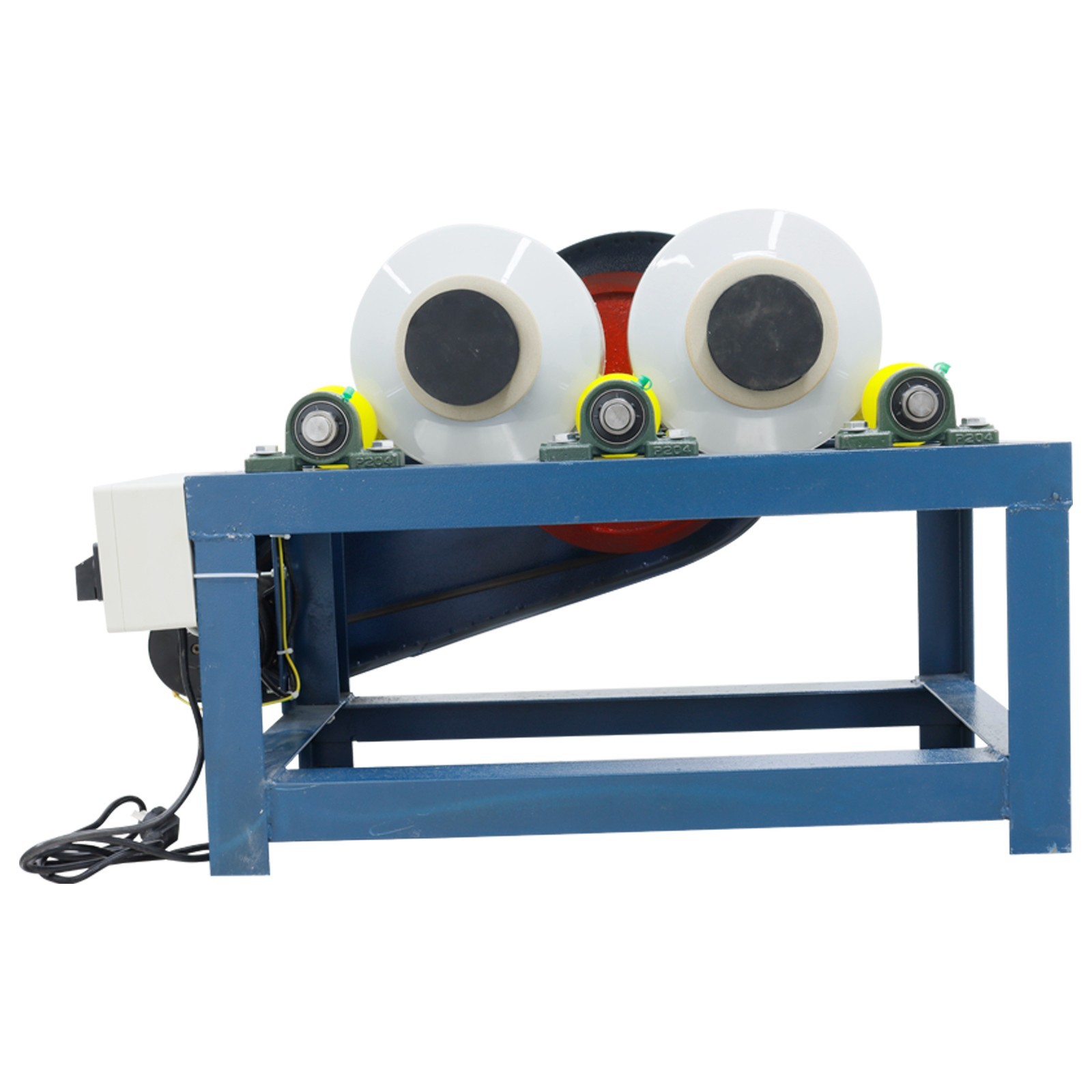 220V 550W Horizontal Drum Small Lab Ball Mill Enamel Grinding Glaze Quartz Sand