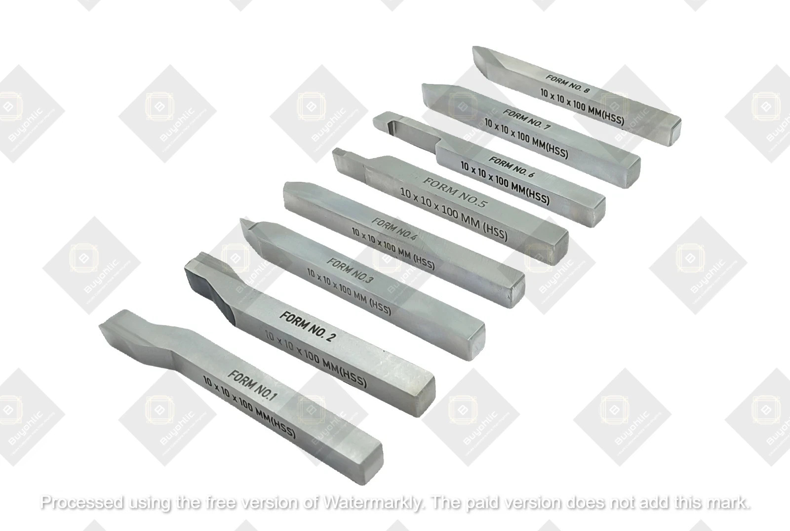 HSS M2 Grade Lathe Form Tool Set-Hard & Ground -Turning, Threading Machine