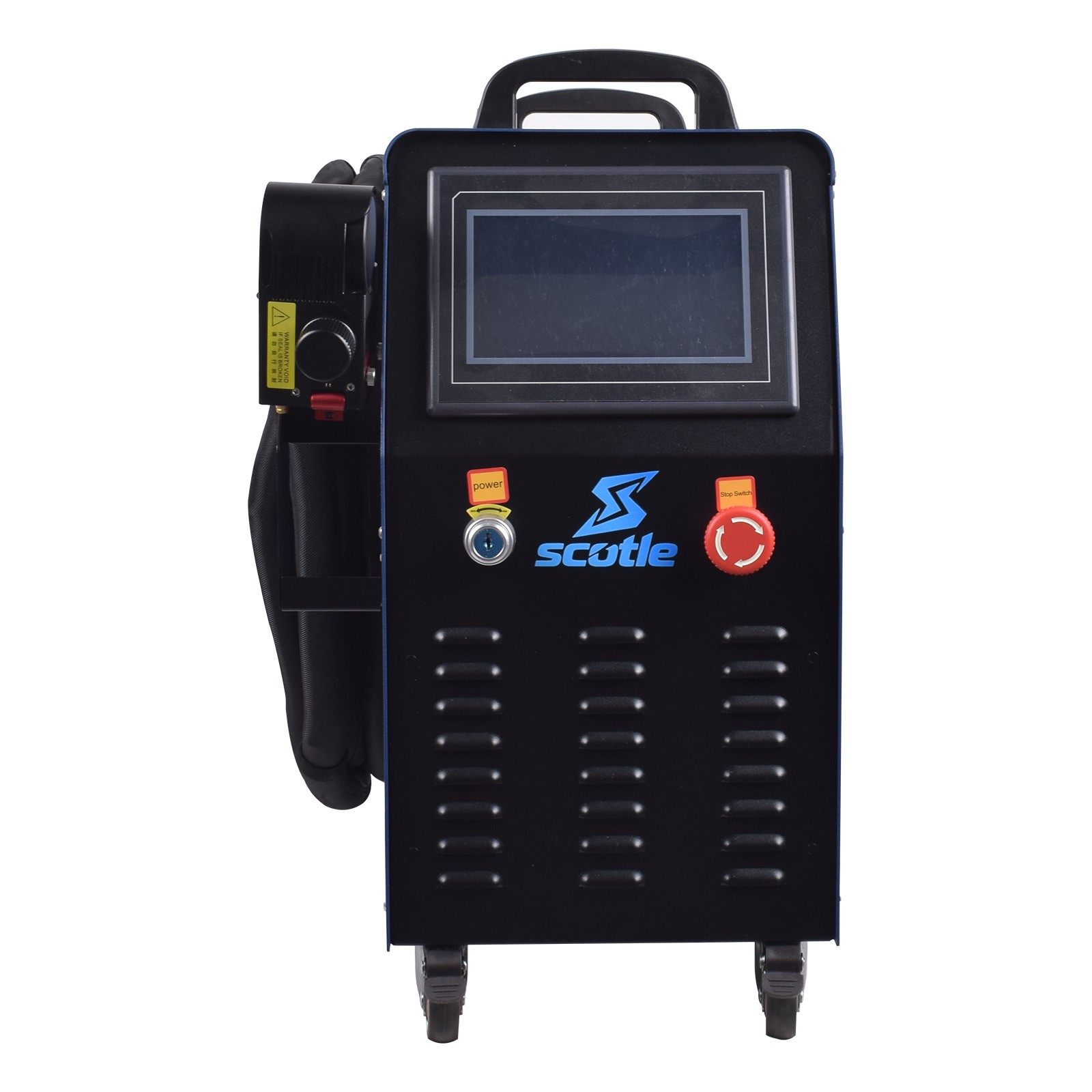 Raycus 1200W Fiber Laser Rust Paint Portable Cleaning Machine 650mm Scan Width
