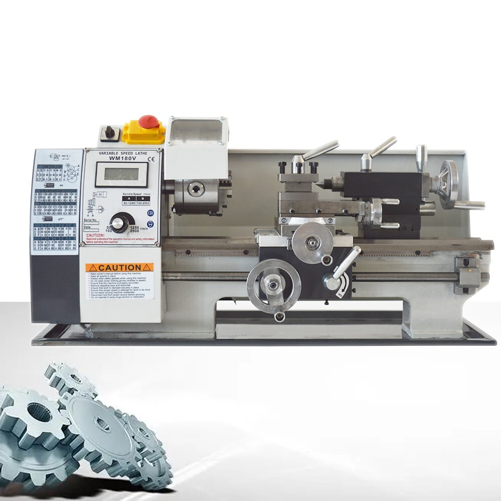 Metal Lathe 7″ x 12″ Benchtop Metal Lathe Metal Working Lathe with 3 Jaw Chuck