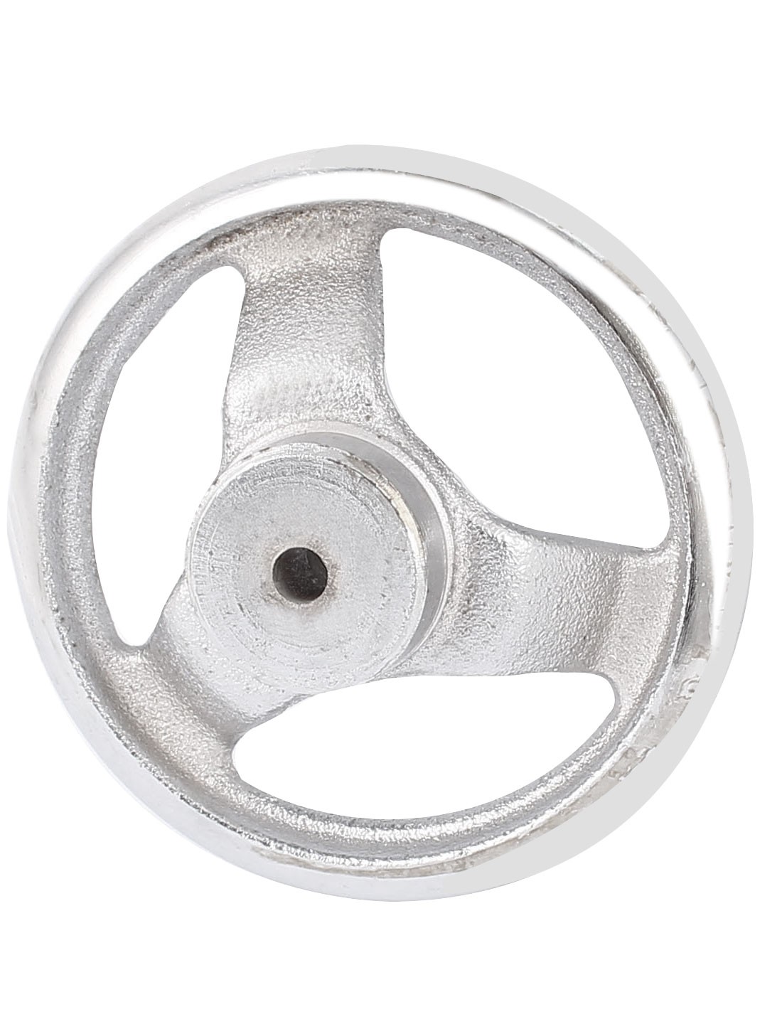 4″ Dia Three Spoke Round Iron Hand Wheel Handwheel for Milling Machine Lathe