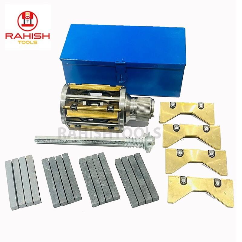 New Cylinder Engine Hone Kit 3 1/2″ To 6 1/2″ Honing Machine + 4 Set Stones USA