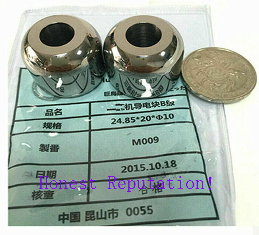 4pc CNC Wire Cut EDM Machines Parts Upper & Lower Power Feed M009 20*25mm DWC-HA