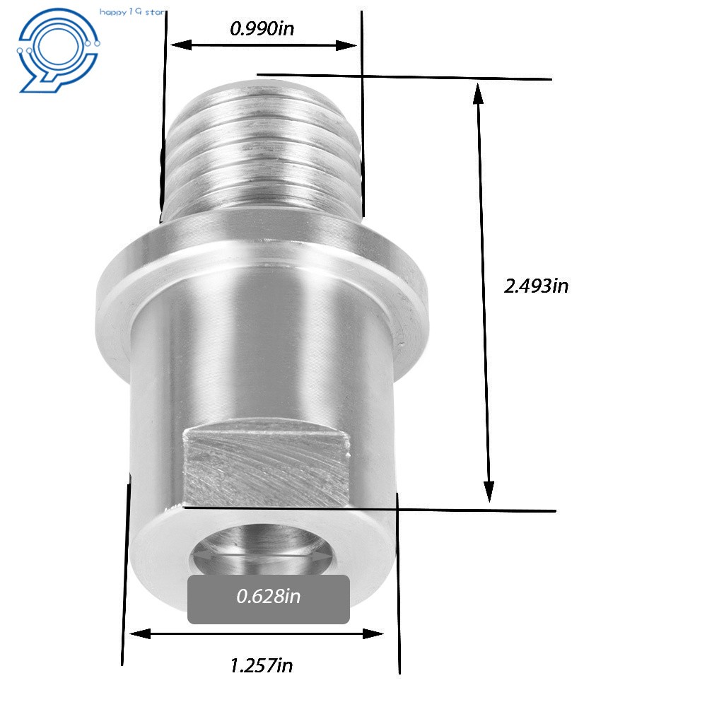 Converts 5/8″ Shopsmith to 1″ × 8tpi Lathe Headstock Spindle Adapter