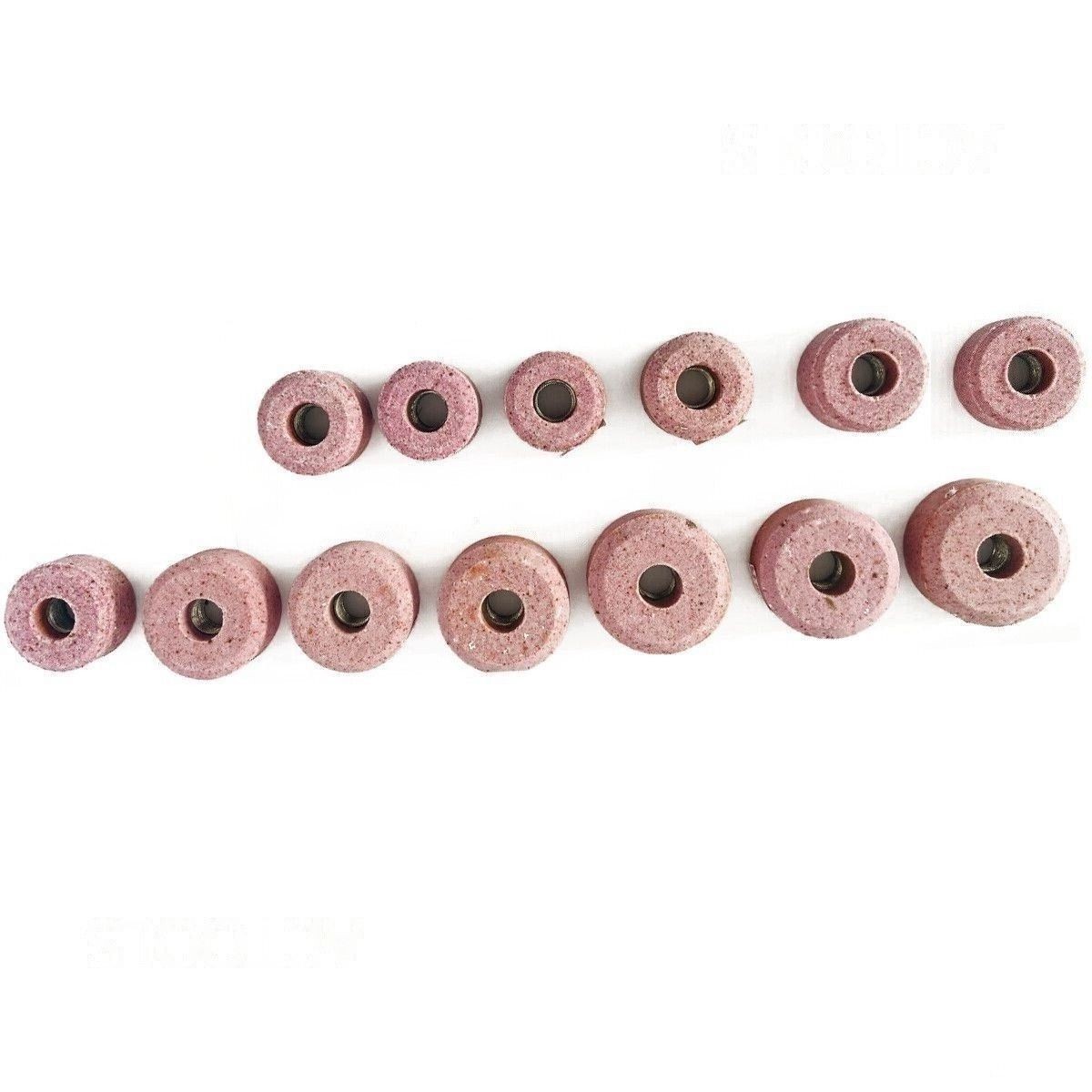 Valve Seat Pink Grinding Wheels Set 12 Pcs Sioux Stone Holder Star Drive 11/16″