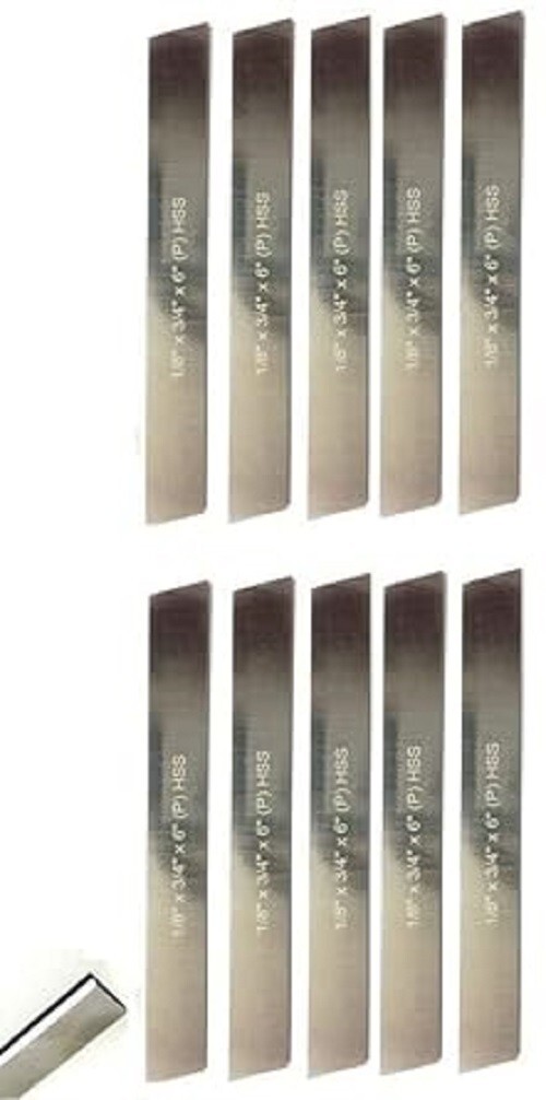 HSS Blades 1/8″ x 3/4″(Wide) x 6” for Lathe Parting Cut Off & Tool Holder-USA