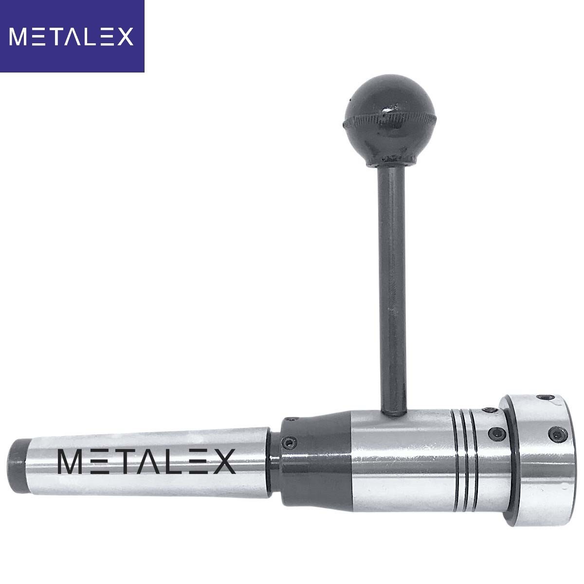 MT3 Shank Lathe Tailstock Die Holder Set With Stop Handle Holds Imperial Dies