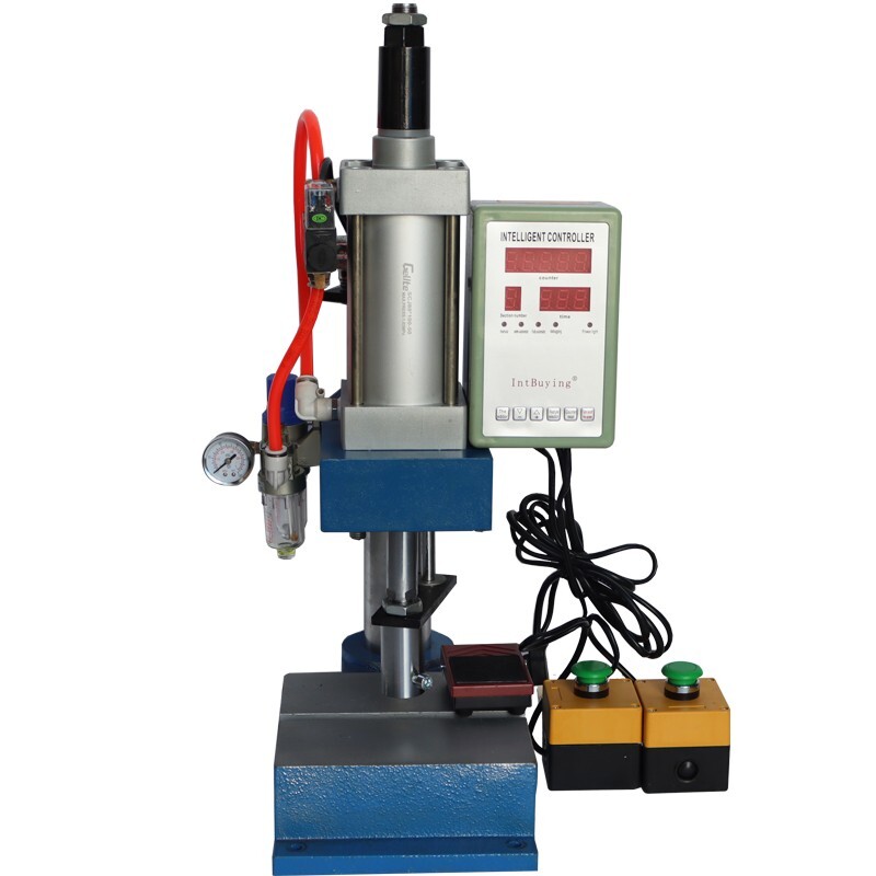 TECHTONGDA 110V Pneumatic Punch Press Machine 660Lb/300kg w/ Display Controller