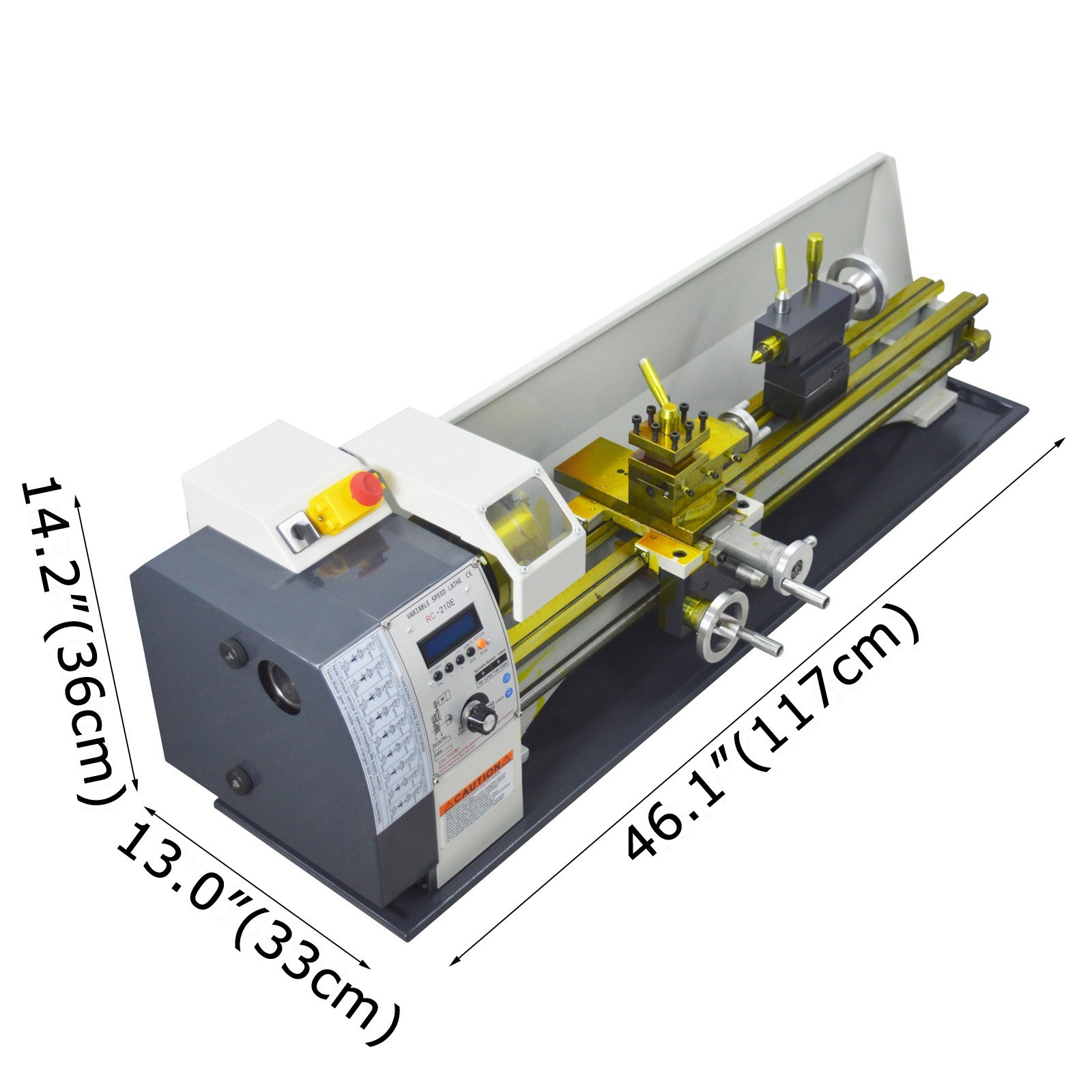 1100W Metal Bench Lathe 8″*32″ 110V Auto Feed Metal Lathe 50-2500RPM