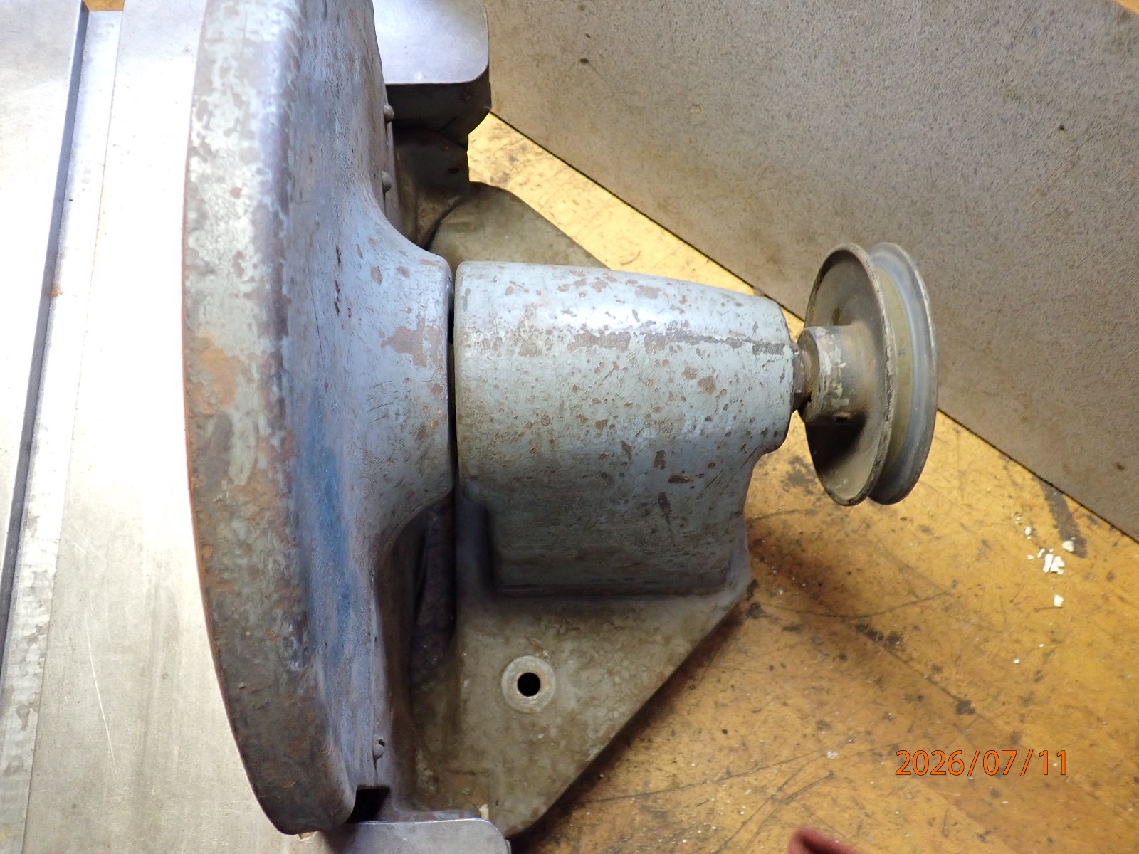 EARLY DELTA MILWAUKEE BELT DRIVEN 12″ DISK DISC SANDER