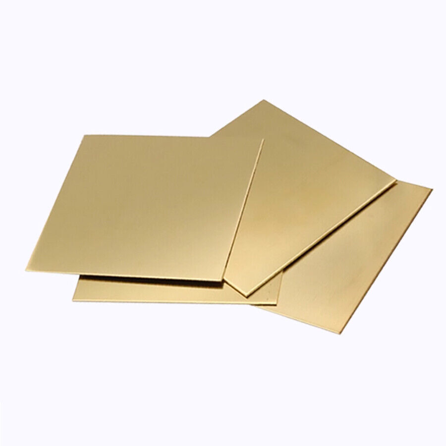 Brass Square Sheet Metal Sheets Plates Multiple Sizes 0.5 To 6mm Thick