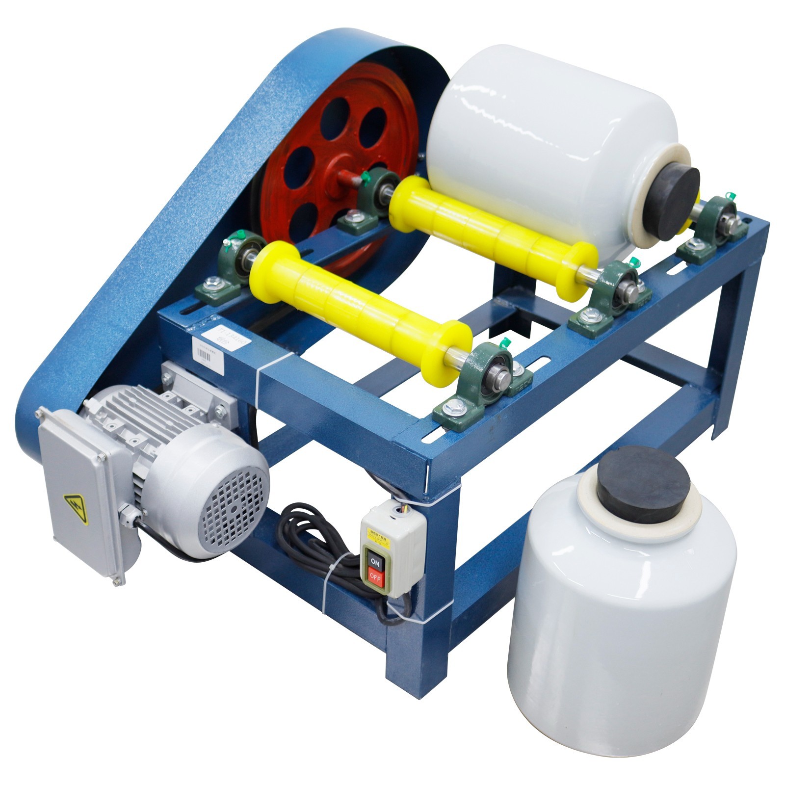 Lab Horizontal Ball Mill 5L*2 Ceramic Jar Glaze Dry / Wet Grinding Machine 220V
