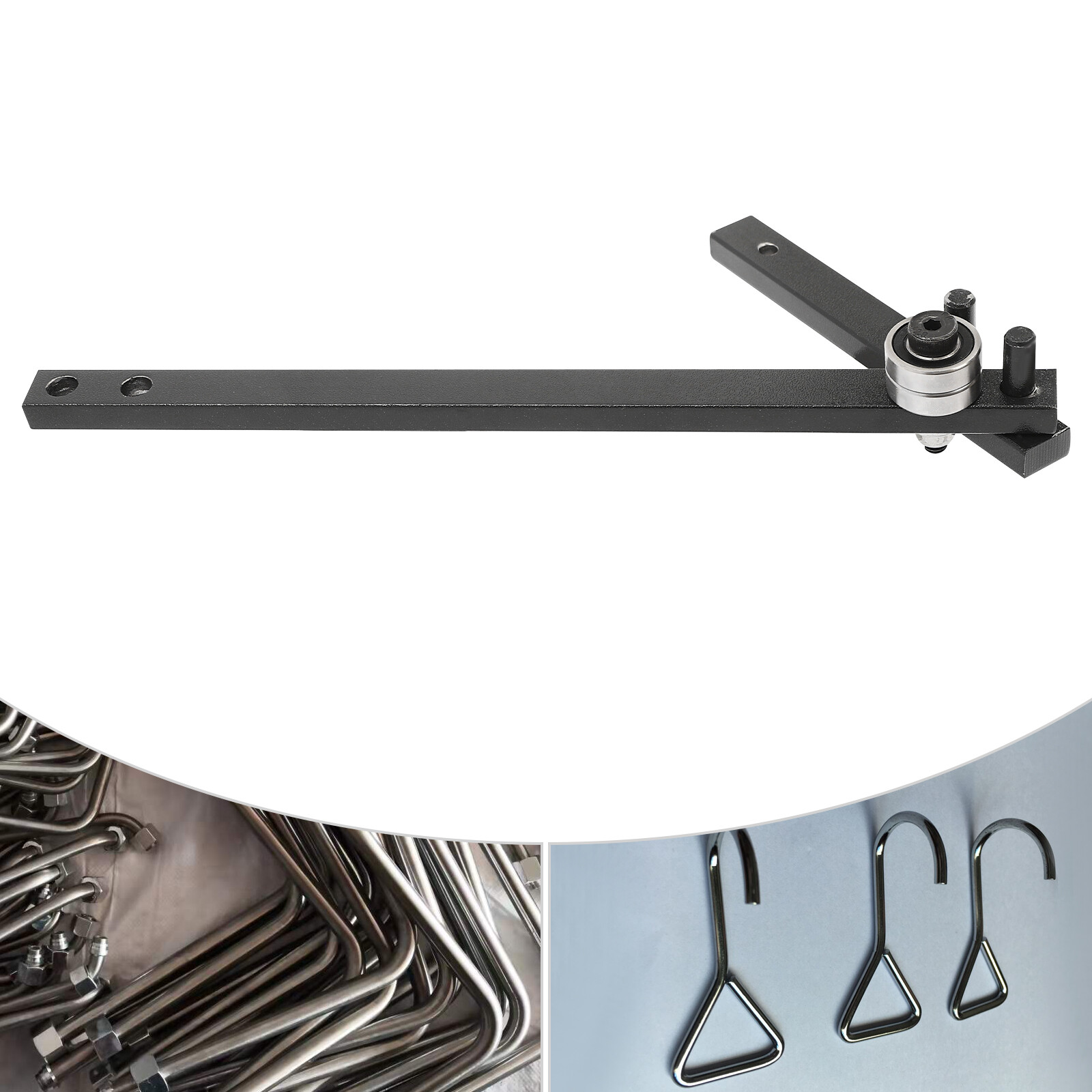 0-180° Hand Bender Manual Bending Bender Mini Flat Bar Rod Bender Black 2mm-10mm