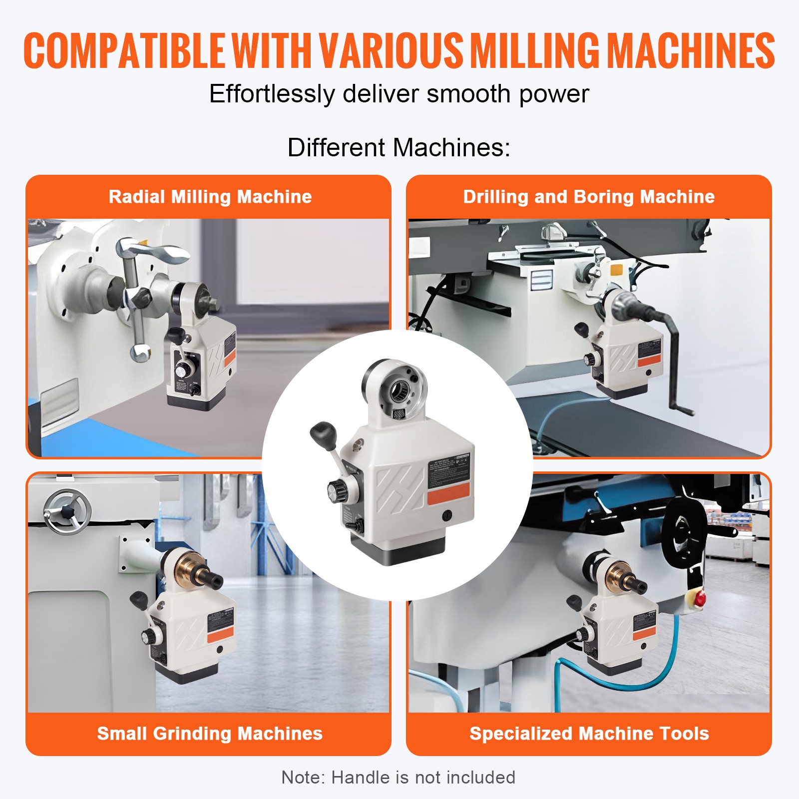 Uimoso Z-Axis Power Feed Table Mill for Milling Machine450 in-lb Torque 0-200RPM
