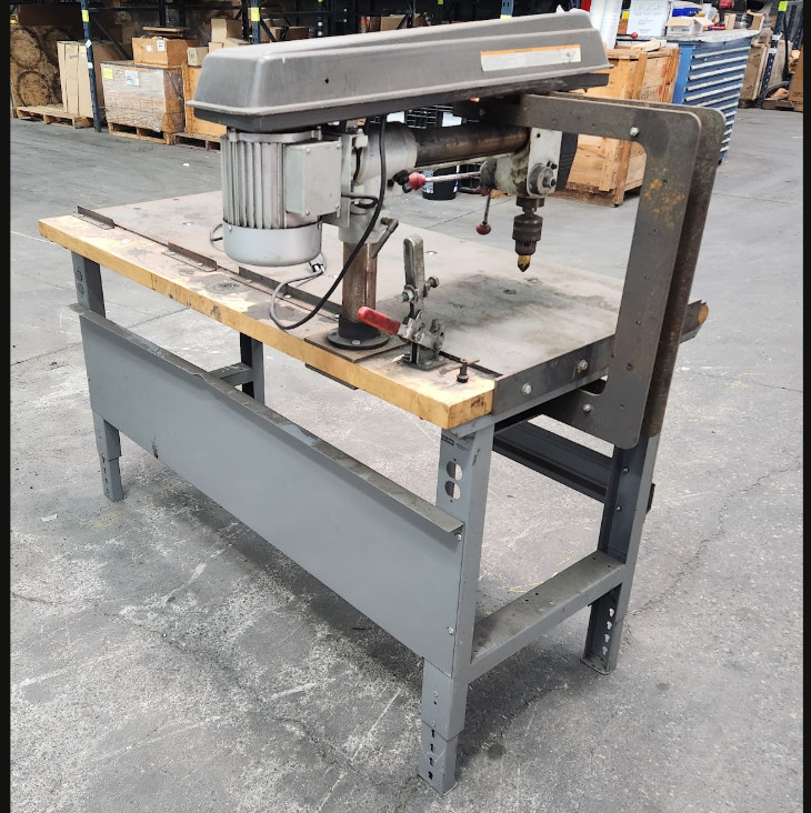 Dayton 33″ Radial Bench Drill Press Belt Drive 1/2 hp 120 V 5 Speed 40PM15