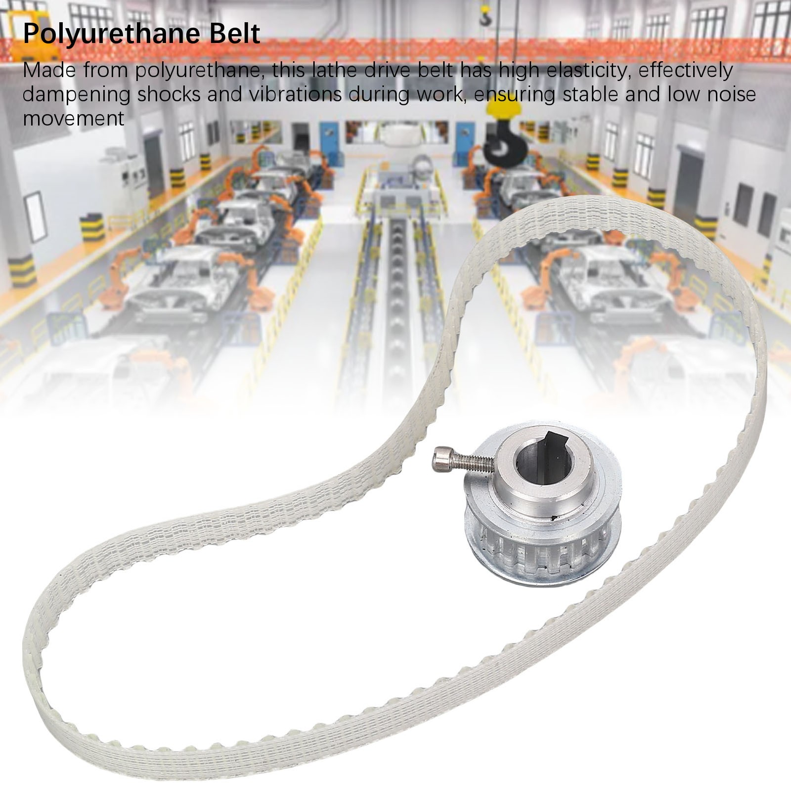 Mini Lathe Belt And Gear 1.5M 90 Teeth Polyurethane Drive Belt Replacement F NEW