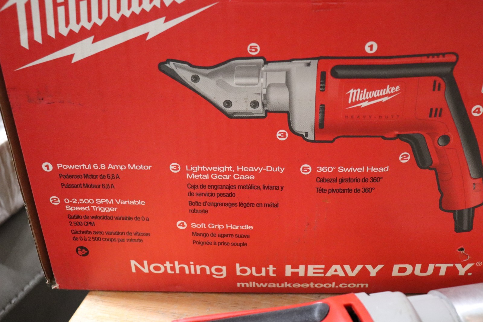 Milwaukee 6852-20 18 Gauge Shear EUC Corded Heavy Duty