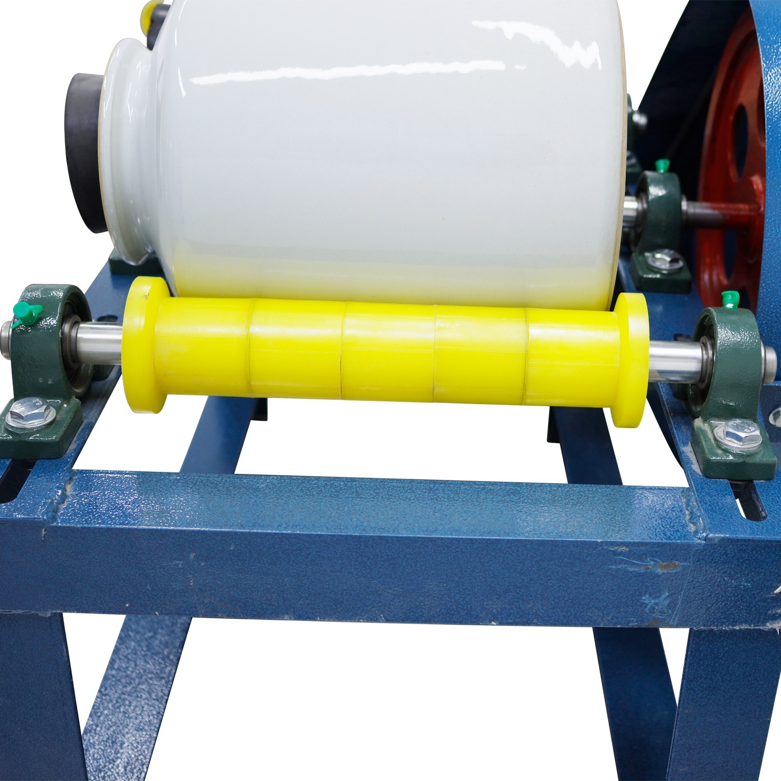 220V Small Lab Ball Mill Full Rubber Roller Glaze Quartz Sand Enamel Grinding