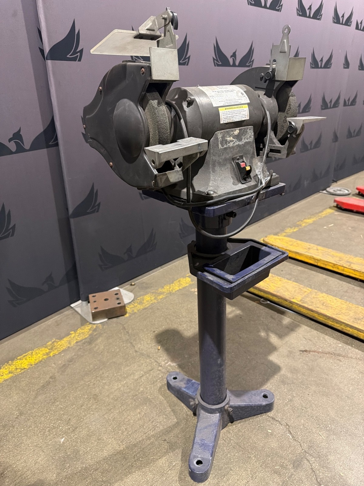 Dayton 2LKR9 8 Inch Bench Grinder on Pedestal Stand – USED