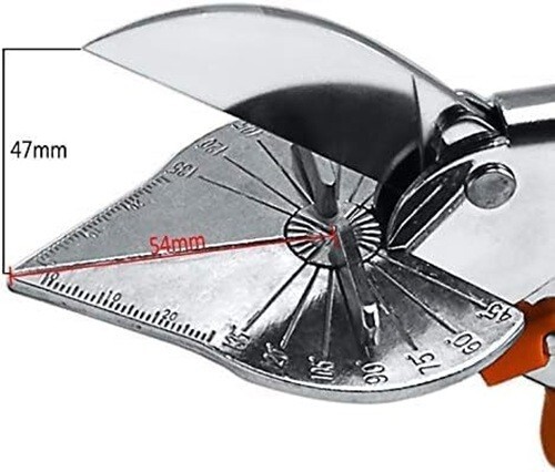 Multi Angle Miter Shear Cutter Adjustable 45-135Deg Safety Lock Hand Tools