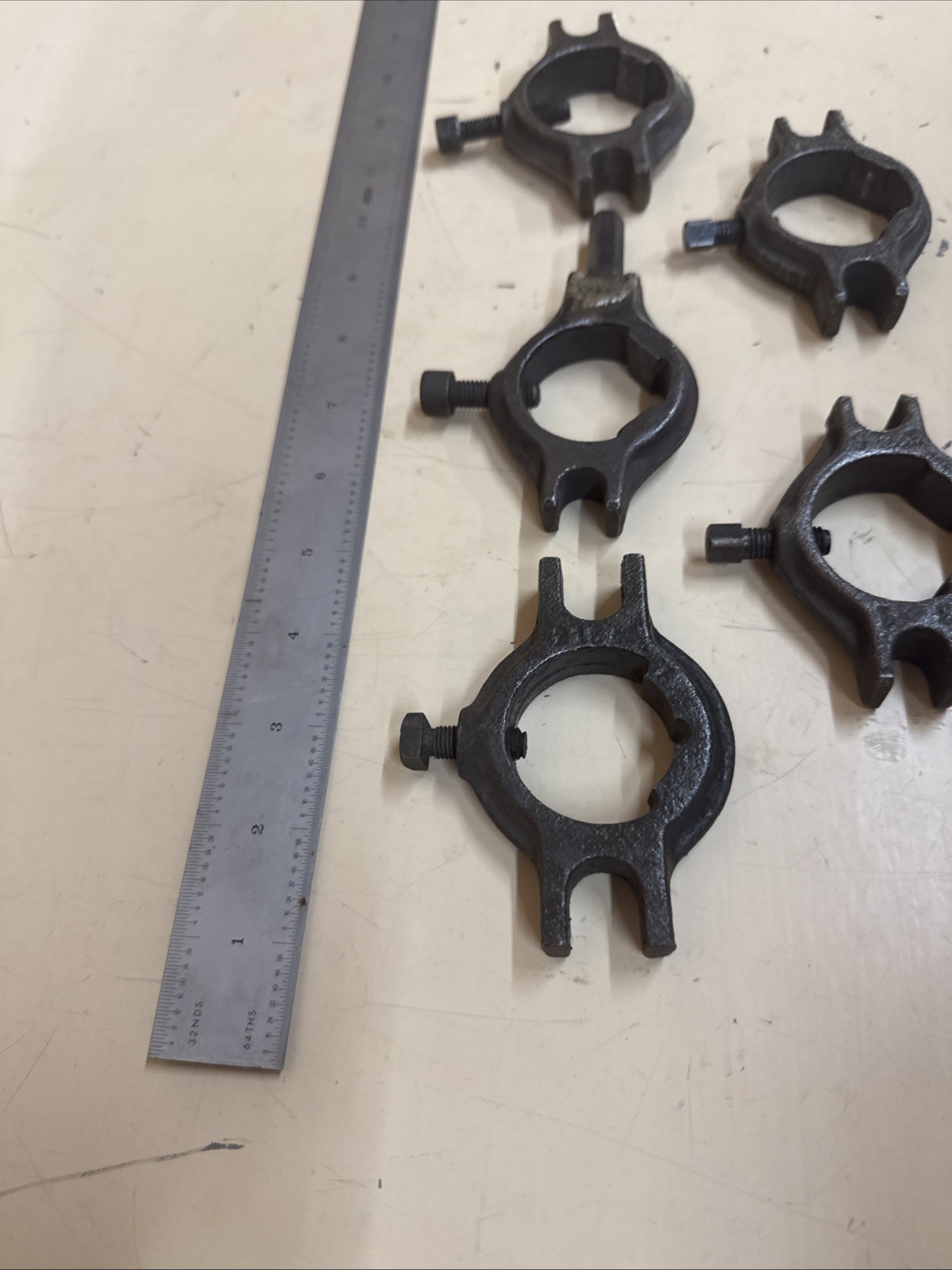 Lot Of Rare Vintage Lathe Drive Dogs
