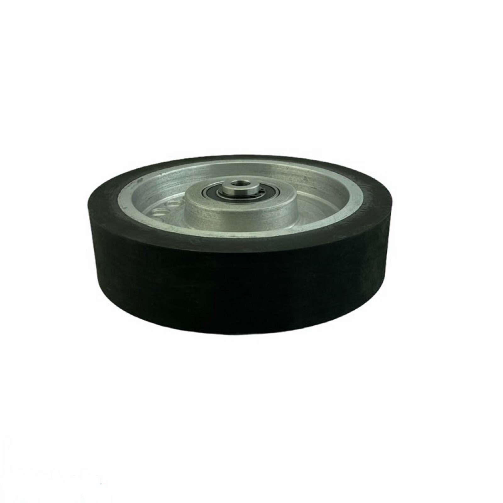 6″ Smooth Black Rubber Contact Wheel Dynamic Balance For Belt Grinder