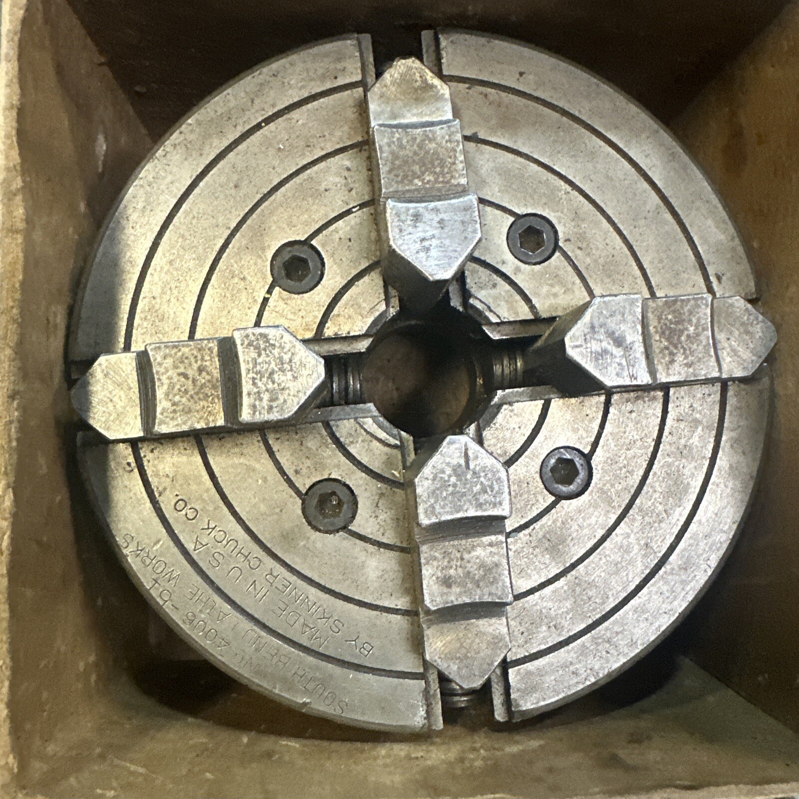 South Bend Lathe Works 9” Metal Lathe Tooling Lot Chuck Faceplate Tool Post Jig