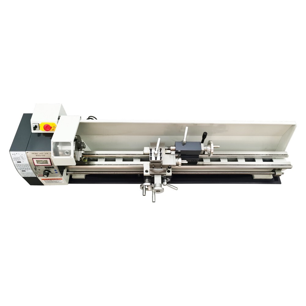 53.94*11.81″ Precision Long Metal Lathe WM210V Brushless Bench Lathe 110V 1100W