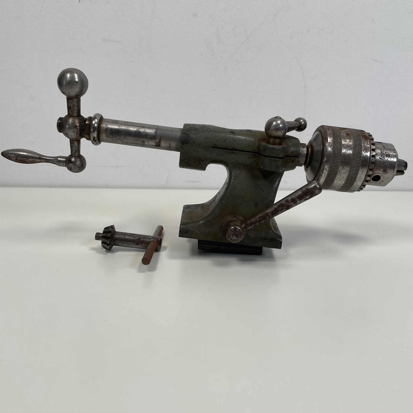 Lorch 65mm Tailstock w/ Original Erkawe Chuck & Key – Lorch LLRGN 10mm Lathe