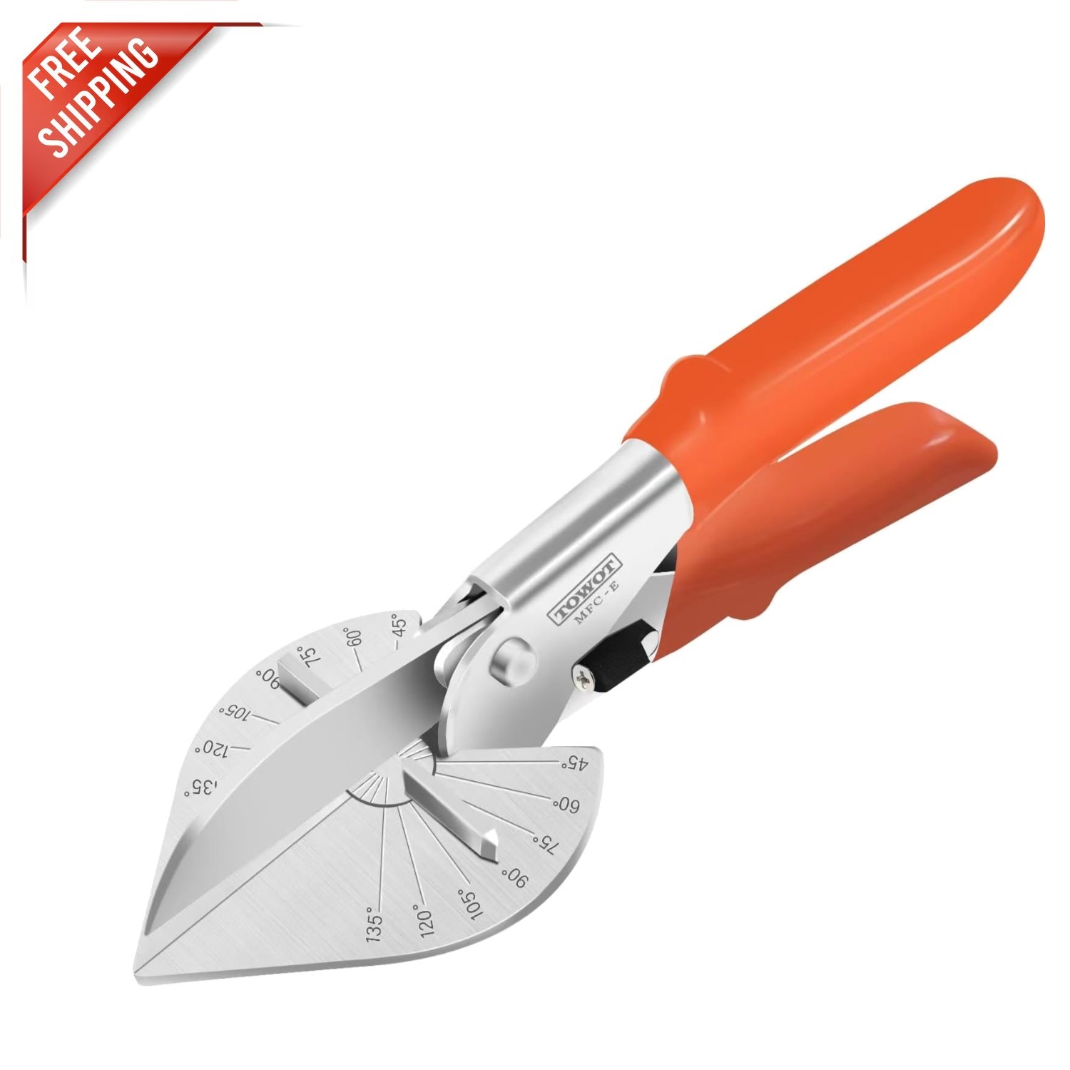 Versatile Stainless Steel Miter Shears: Adjustable Angles for Precision Cutting