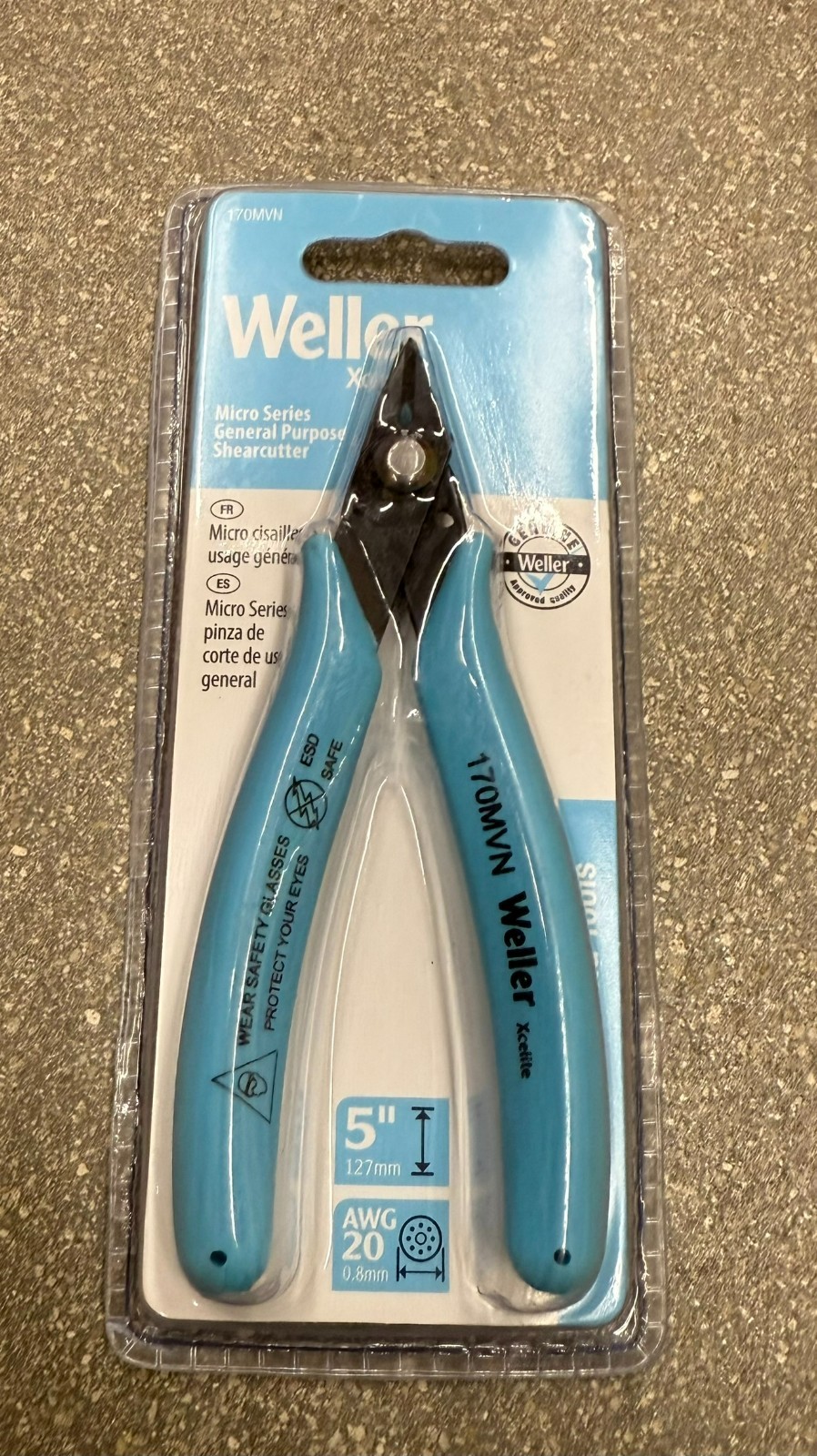 Weller 170MVN ESD Safe Shear Cutter , 127 mm (5 inch), Blue