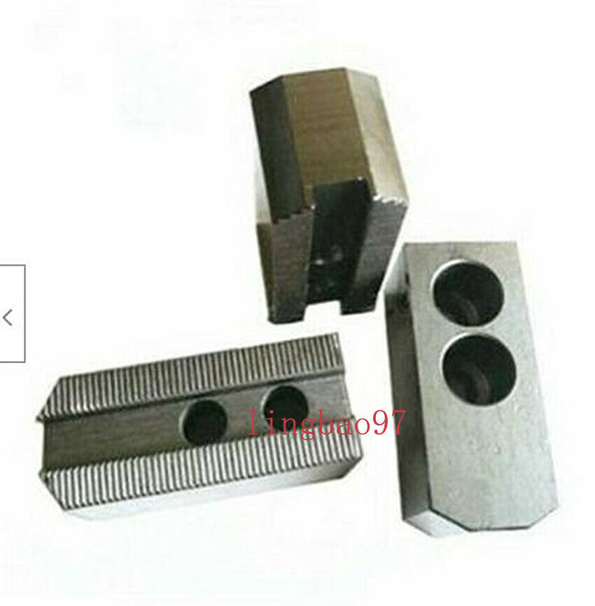 3x 120° Soft Steel Pointed Jaw Chuck For 5” CNC Lather Chuck Self-Centering Tool