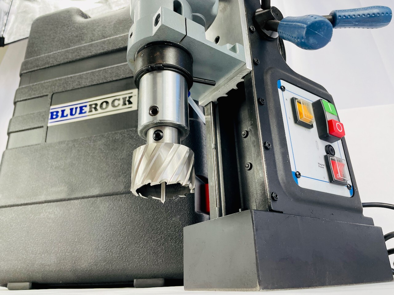 BLUEROCK TYP-75 Magnetic Mag Drill Press 2-Speed Reversible fits Hougen Cutters