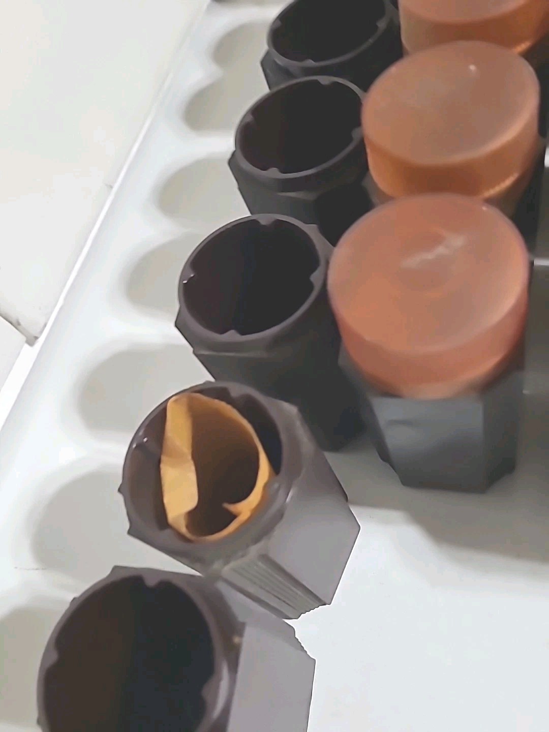 Vintage South Bend Lathe Collet Containers 52 Collet Holders BAKELITE?