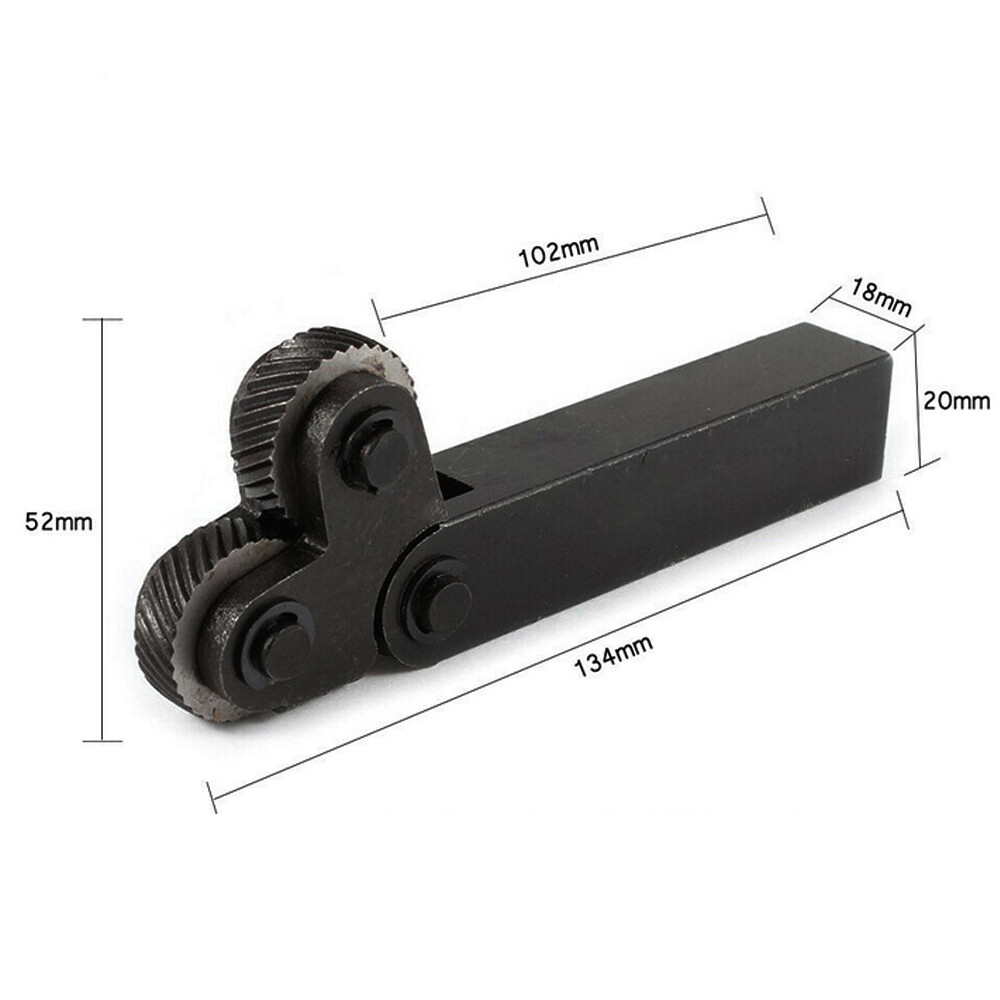 Dual Wheel knurling tool holder Steel Diagonal Knurl Kit For Metal Lathe 6Wheels