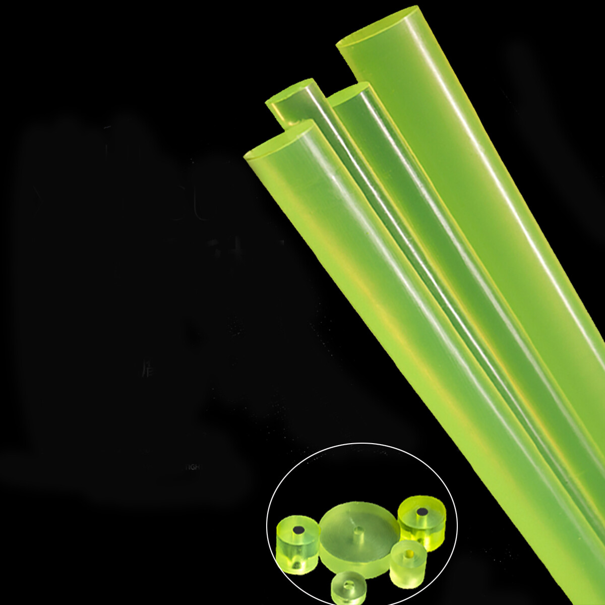 PU Polyurethane Solid Round Rod Bar Shaft Diameter 8mm-65mm, Length 300mm 500mm